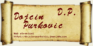 Dojčin Purković vizit kartica
